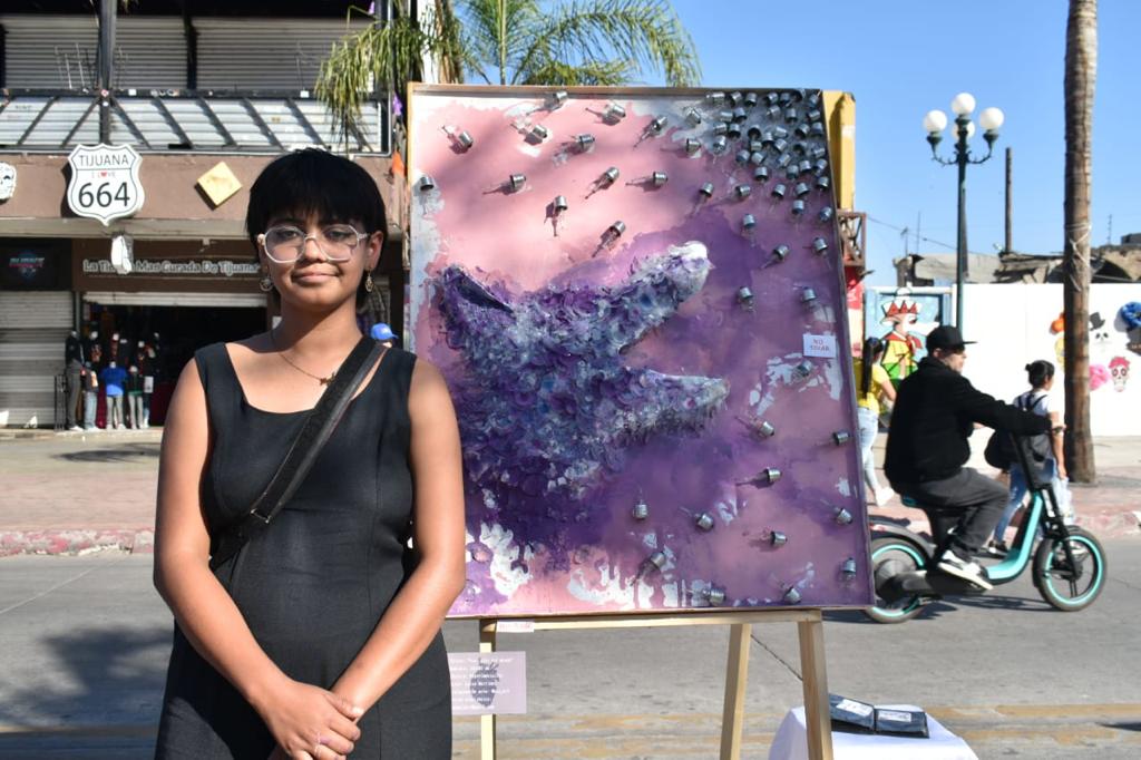 Se presentaron obras de arte propias