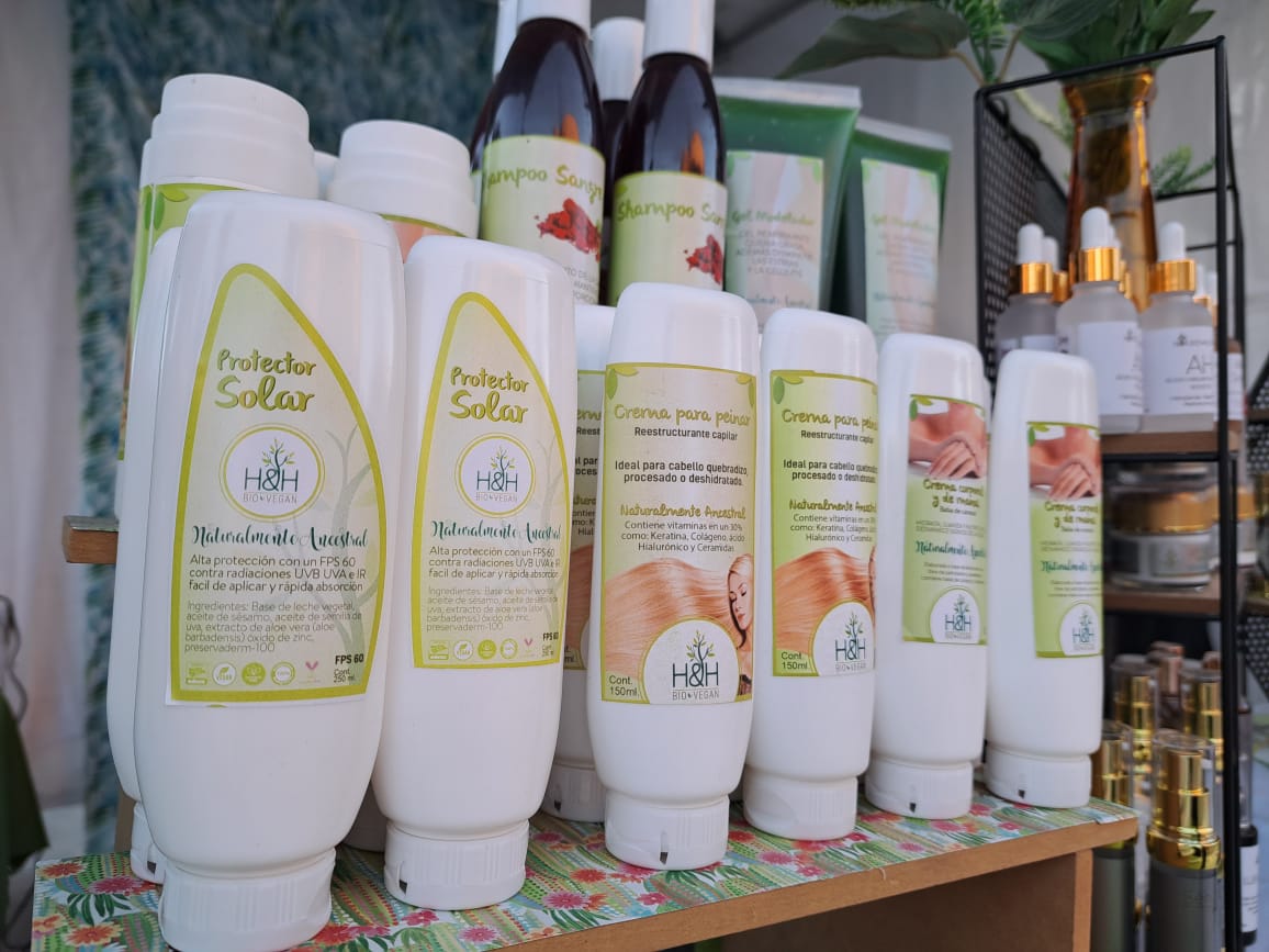 Protector solar y productos para el cuidado del cabello