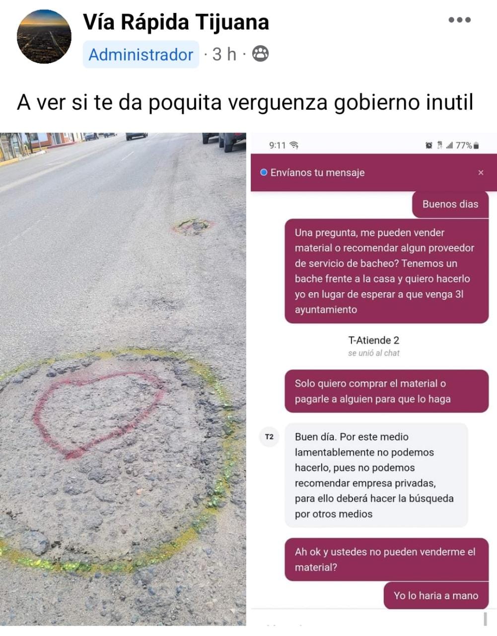 BACHES TIJUANA #ADOPTA UN BACHE