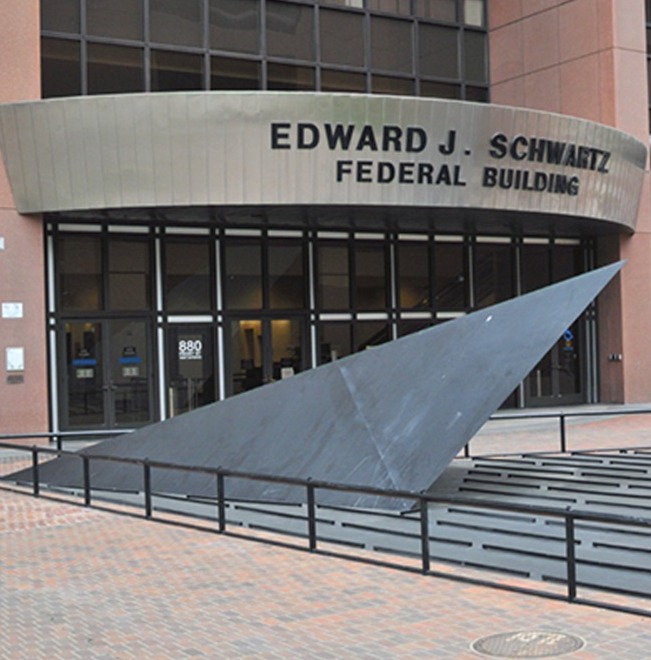 Edificio Corte Dederal Edward J. Schwartz y Palacio de Justicia de los Estados Unidos en San Diego donde fue sentenciado Keith Octavio Rodr&iacute;guez Padilla a 19.5 a&ntilde;os de prisi&oacute;n